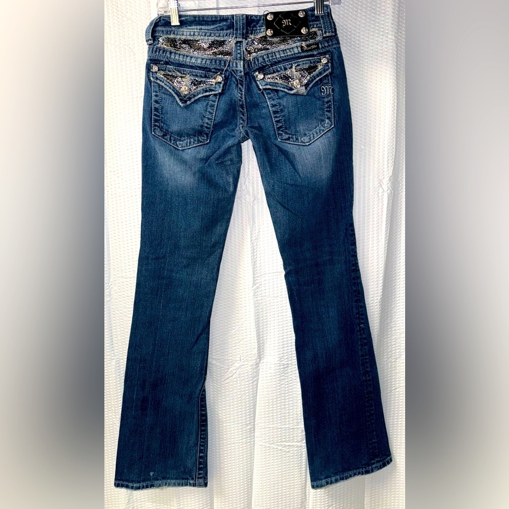 MISS ME RHINESTONE BOOT FLAP POCKET (JP5124B7) WOMEN'S JEANS SIZE 26